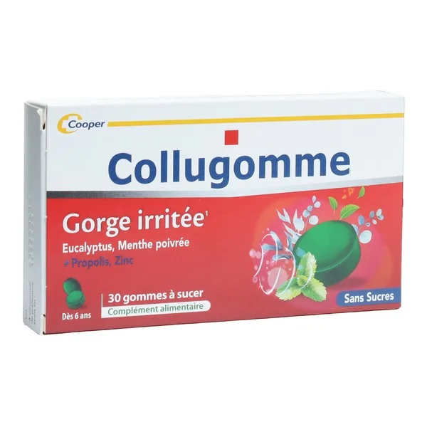 Collugomme gorge irritée gommes