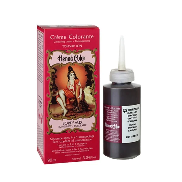 Coloration Teinture Crème colorante végétale HENNE COLOR