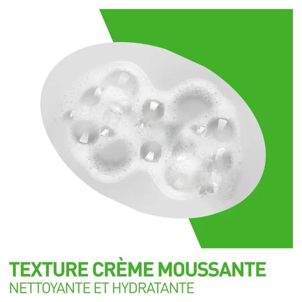 Crème Moussante Nettoyante Hydratante Visage pour les Peaux Normales à Sèches, 236ml