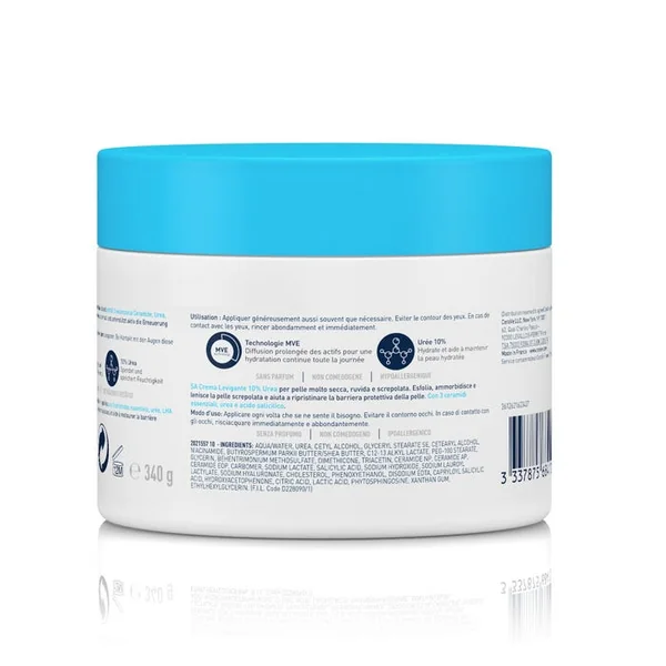 Crème Sa Anti-Rugosités Pour les Peaux Sèches et Rugueuses, 340 ml