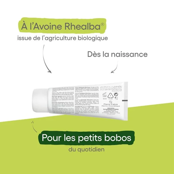 DERMALIBOUR+ - CICA-Crème Réparatrice Assainissante - Visage et Corps - Peaux Irritées, 100ml