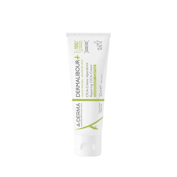 DERMALIBOUR+ - CICA-Crème Réparatrice Assainissante - Visage et Corps - Peaux Irritées, 50ml