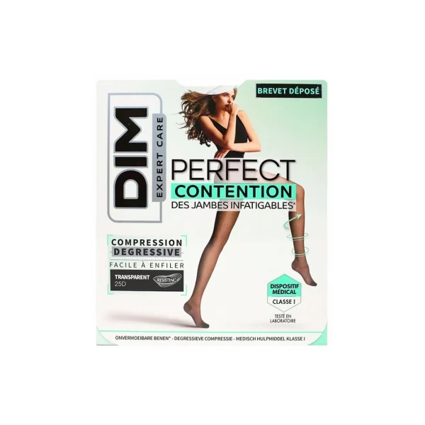 DIM Expert Care Perfect Collant de Contention Gazelle Transparent 1 Paire - Taille : 2