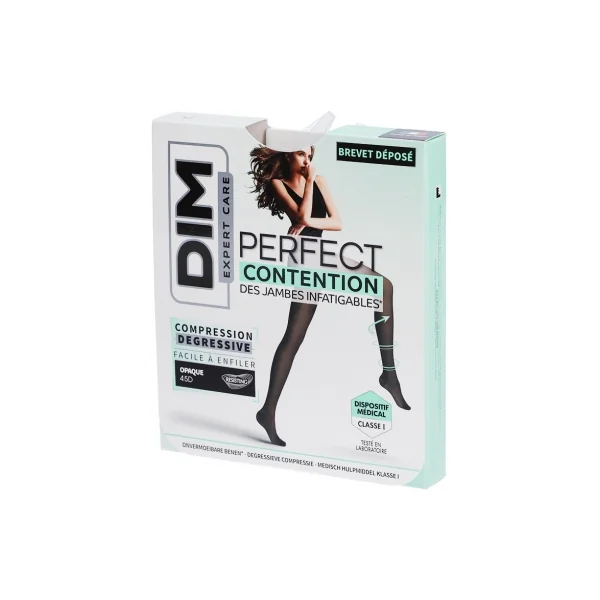 DIM Expert Care Perfect Collant de Contention Noir Opaque 1 Paire - Taille : 2