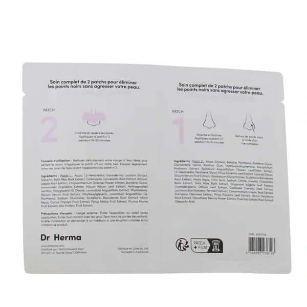Dr Herma Patch Nez Anti-Points Noirs