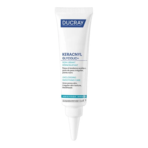 Ducray Keracnyl Glycolic+ Soin lissant désincrustant