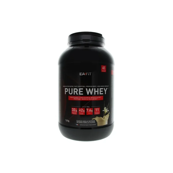 Eafit Pure Whey 1,8 kg - Saveur : Vanille Intense