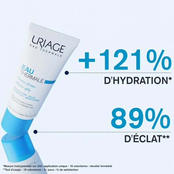 EAU THERMALE - Gelée d'Eau Hydratante - Visage - Peaux Normales à Mixtes, 40ml