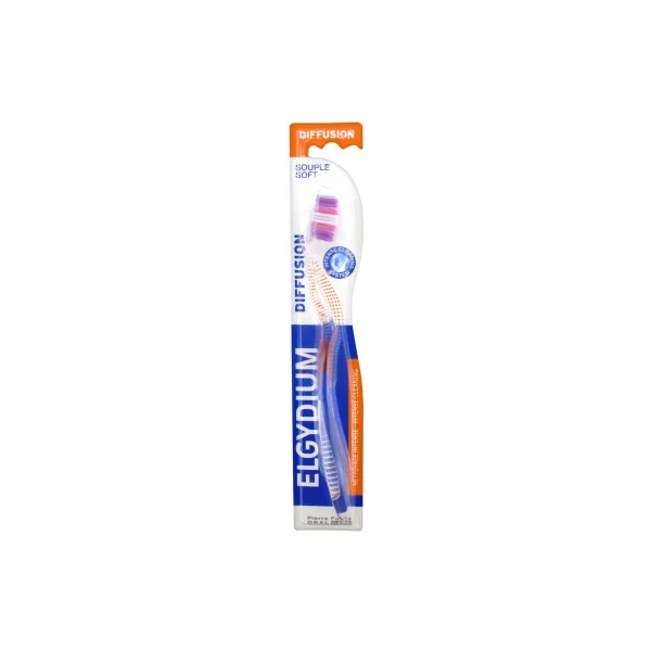 Elgydium Diffusion Brosse à Dents Souple - Couleur : Rose