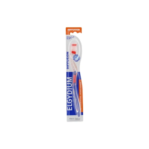 Elgydium Diffusion Brosse à Dents Souple - Couleur : Rouge