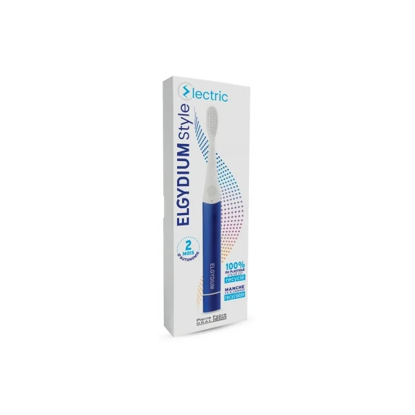 Elgydium Style Electric Brosse à Dents Électrique - Couleur : Bleu Marine