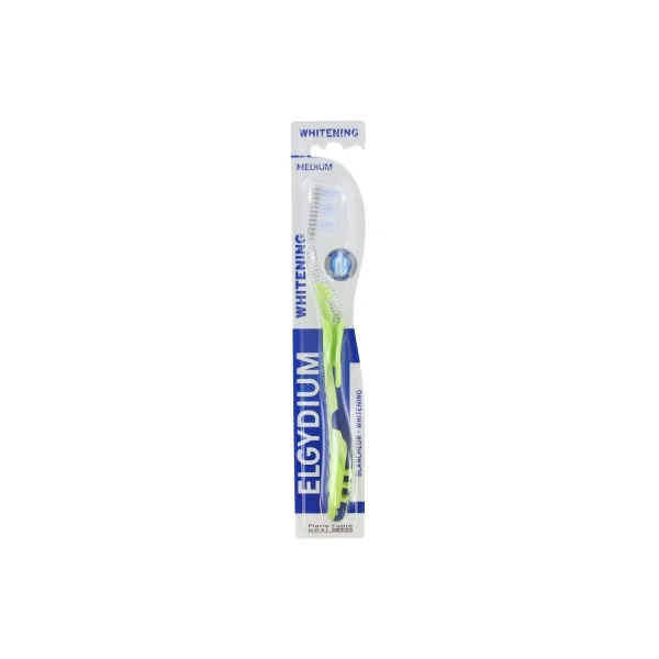 Elgydium Whitening Brosse à Dents Blancheur Medium - Couleur : Vert