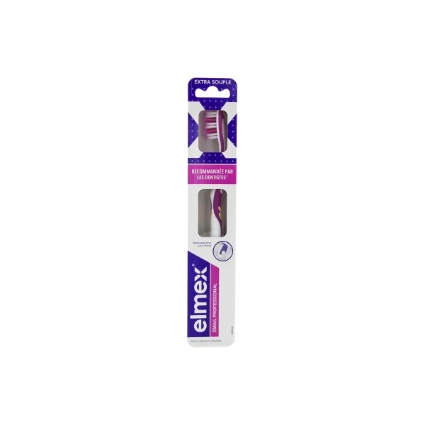 Elmex Opti-émail Brosse à Dents Extra Souple - Couleur : Jaune/Violet