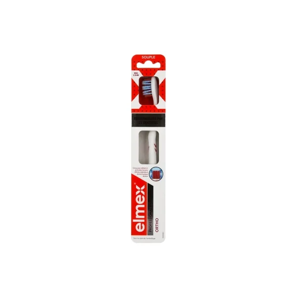 Elmex Ortho Brosse à Dents Souple - Couleur : Orange