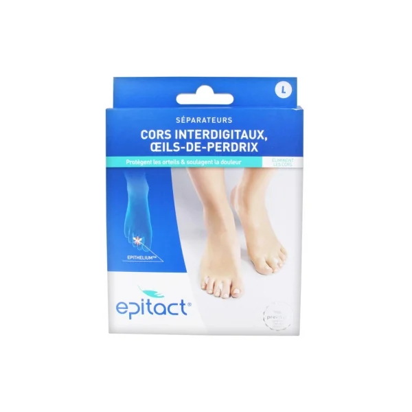 Epitact Cors Interdigitaux Oeils-de-Perdrix Séparateurs 4 Unités - Taille : L
