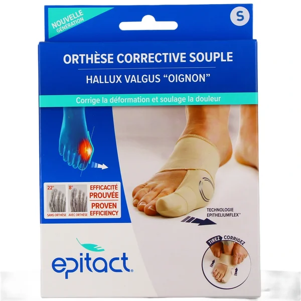 Epitact Orthèse Corrective Souple Hallux Valgus Oignon