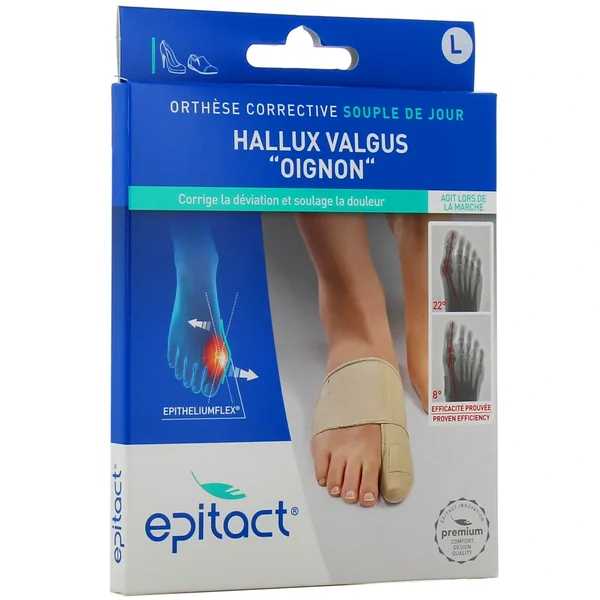 Epitact Orthèse Corrective Souple Hallux Valgus Oignon