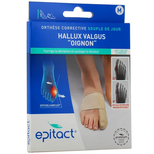 Epitact Orthèse Corrective Souple Hallux Valgus Oignon