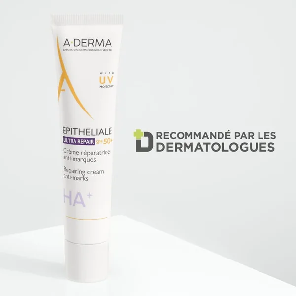 EPITHELIALE ULTRA REPAIR - Crème Réparatrice Anti-Marques SPF50+ - Visage et Corps - Peaux Fragilisées, 100ml