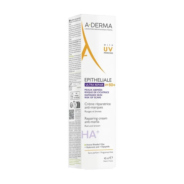 EPITHELIALE ULTRA REPAIR - Crème Réparatrice Anti-Marques SPF50+ - Visage et Corps - Peaux Fragilisées, 40ml