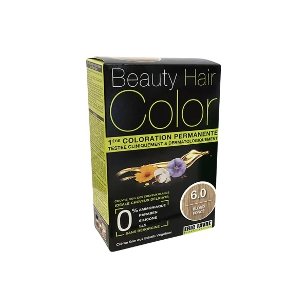 Eric Favre Beauty Hair Color Coloration Permanente - Teinte : 6.0 Blond Foncé