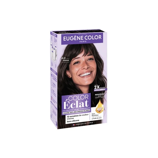 Eugène Color Color Éclat Coloration Crème Permanente - Coloration : 4 Châtain