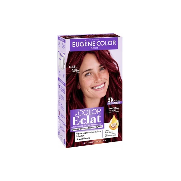 Eugène Color Color Éclat Coloration Crème Permanente - Coloration : 6.66 Rouge Profond