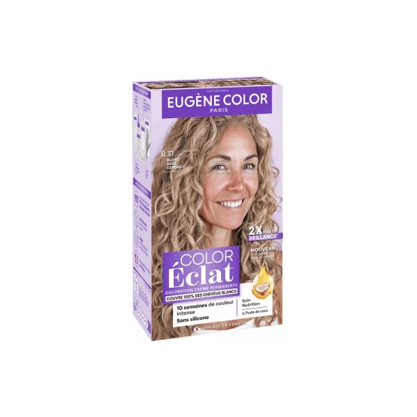 Eugène Color Color Éclat Coloration Crème Permanente - Coloration : 8.31 Blond Doré Cendré