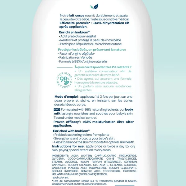 EXPERT - Lait Corps Bébé - Dès la Naissance, 300ml