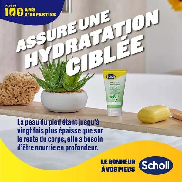 EXPERTCARE - Crème Nutrition Intense - Pieds Très Secs, Durs et Rugueux, 150ml