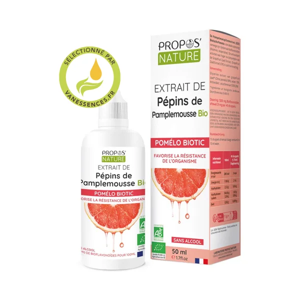 Extrait de pépin de pamplemousse bio POMELO BIOTIC 1200mg