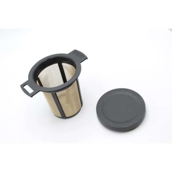 Filtre permanent à thé-infusion-café + couvercle