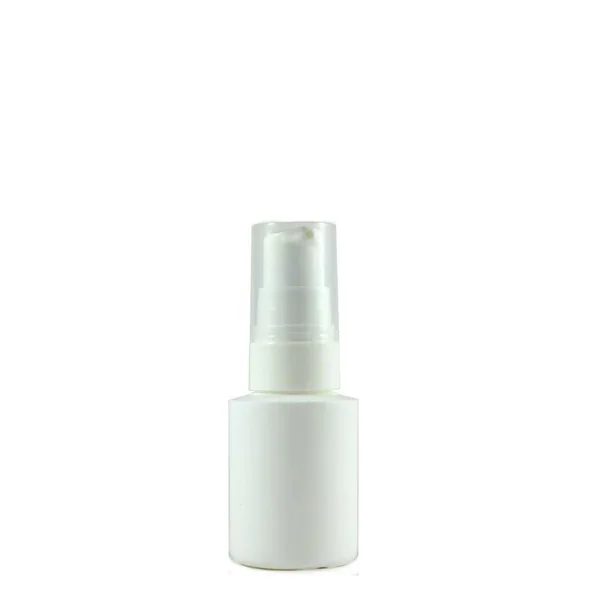 Flacon plastique blanc 30ml bouchon pompe
