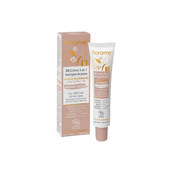 Florame BB Crème 5en1 SPF20 Bio 40 ml - Teinte : Médium
