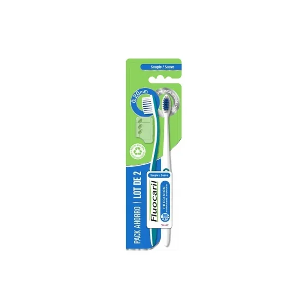 Fluocaril 2 Brosses à Dents Précision Interdentaire Souple