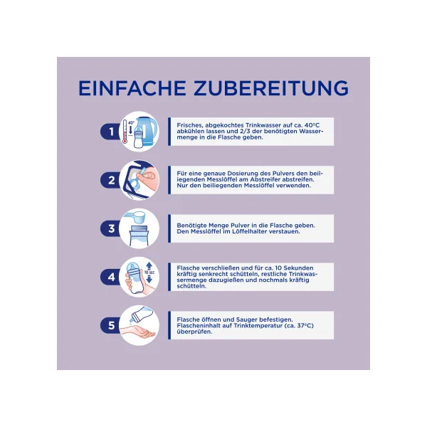 Folgemilch 2 HA nach dem 6. Monat, 800 g