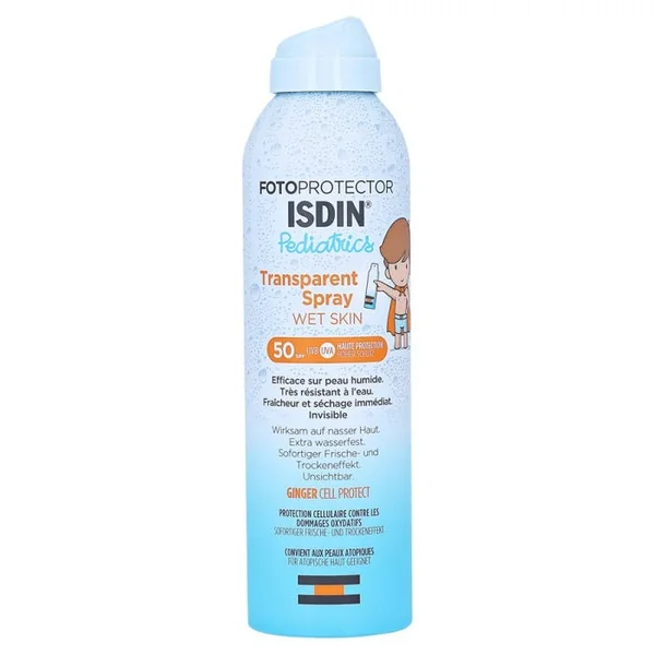 FOTOPROTECTOR PEDIATRICS - Spray Solaire Transparent Wet Skin SPF50 - Visage et Corps, 250ml