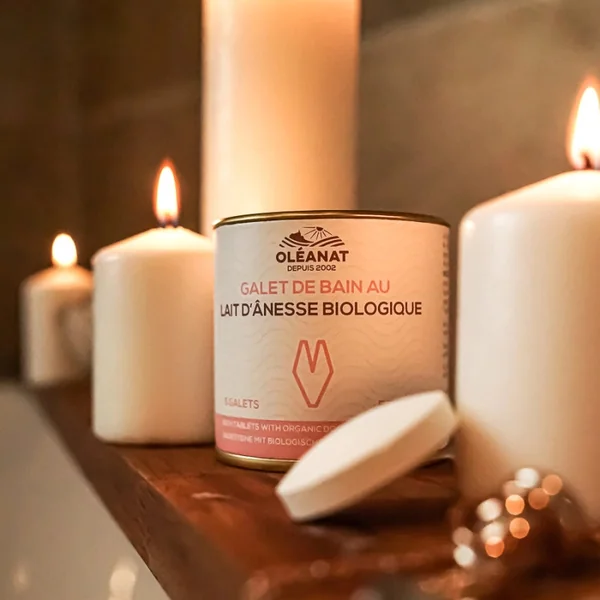 Galets de bain au lait d'nesse BIO (5 galets)