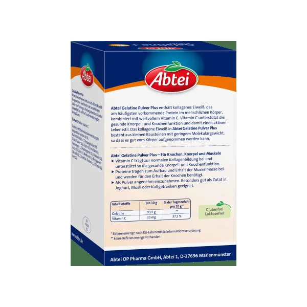 gelatine Pulver + Vitamin C (40 Portionen), 400 g