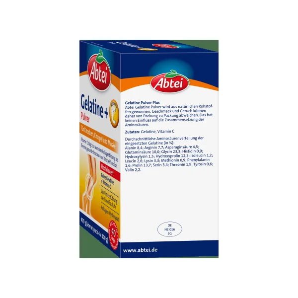 gelatine Pulver + Vitamin C (40 Portionen), 400 g