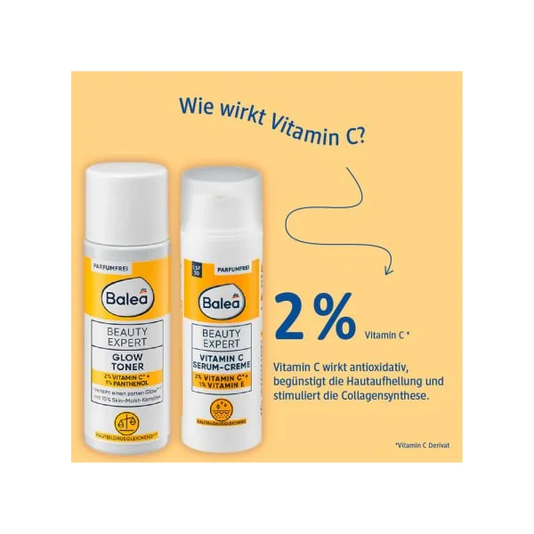 Gesichtsserum Beauty Expert Vitamin C Serum-Creme LSF 30, 50 ml