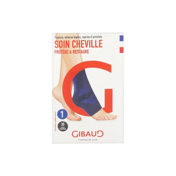 Gibaud Soin Cheville Chevillère Bleue - Taille : Taille 1