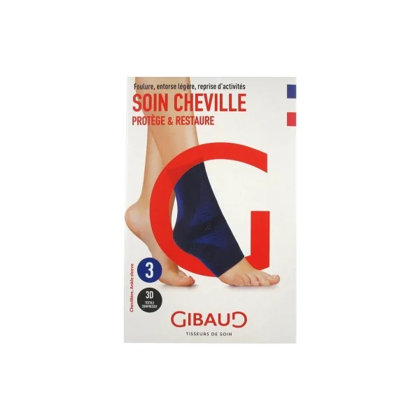 Gibaud Soin Cheville Chevillère Bleue - Taille : Taille 3