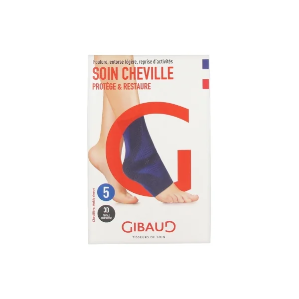 Gibaud Soin Cheville Chevillère Bleue - Taille : Taille 5