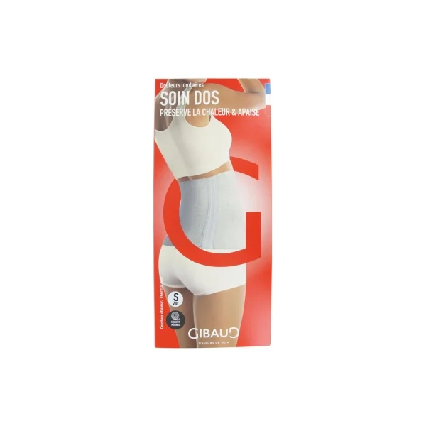 Gibaud Soin Dos Ceinture Chaleur Écru Hauteur 20 cm - Taille : S