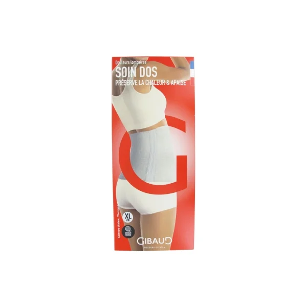 Gibaud Soin Dos Ceinture Chaleur Écru Hauteur 20 cm - Taille : XL