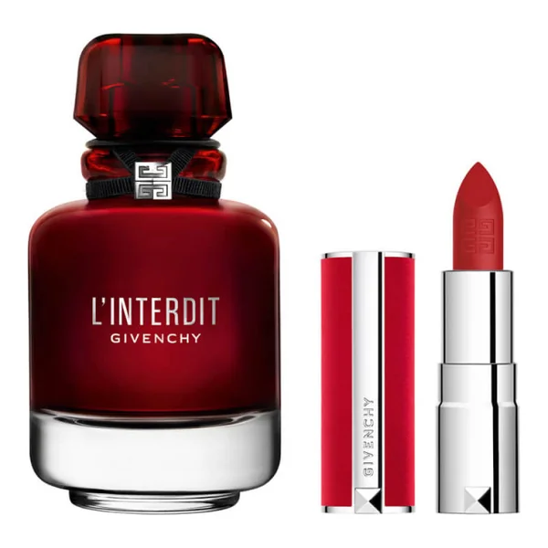 Givenchy - L'Interdit Rouge Coffret Eau de Parfum et son mini rouge à lèvres