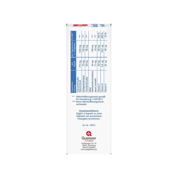 Glucosamin 1600 + Kollagen + MSM + Vitamin C 100-stk