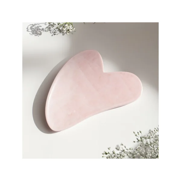 GUA SHA en quartz rose