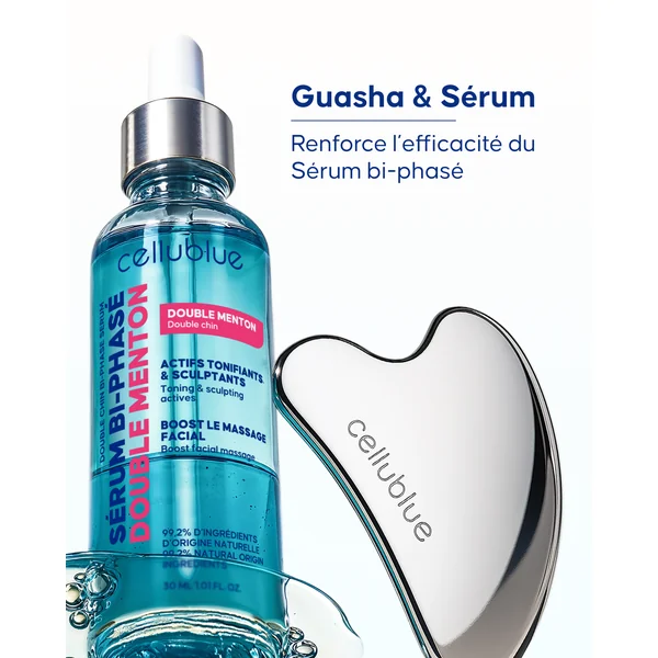 Gua Sha Métal Visage